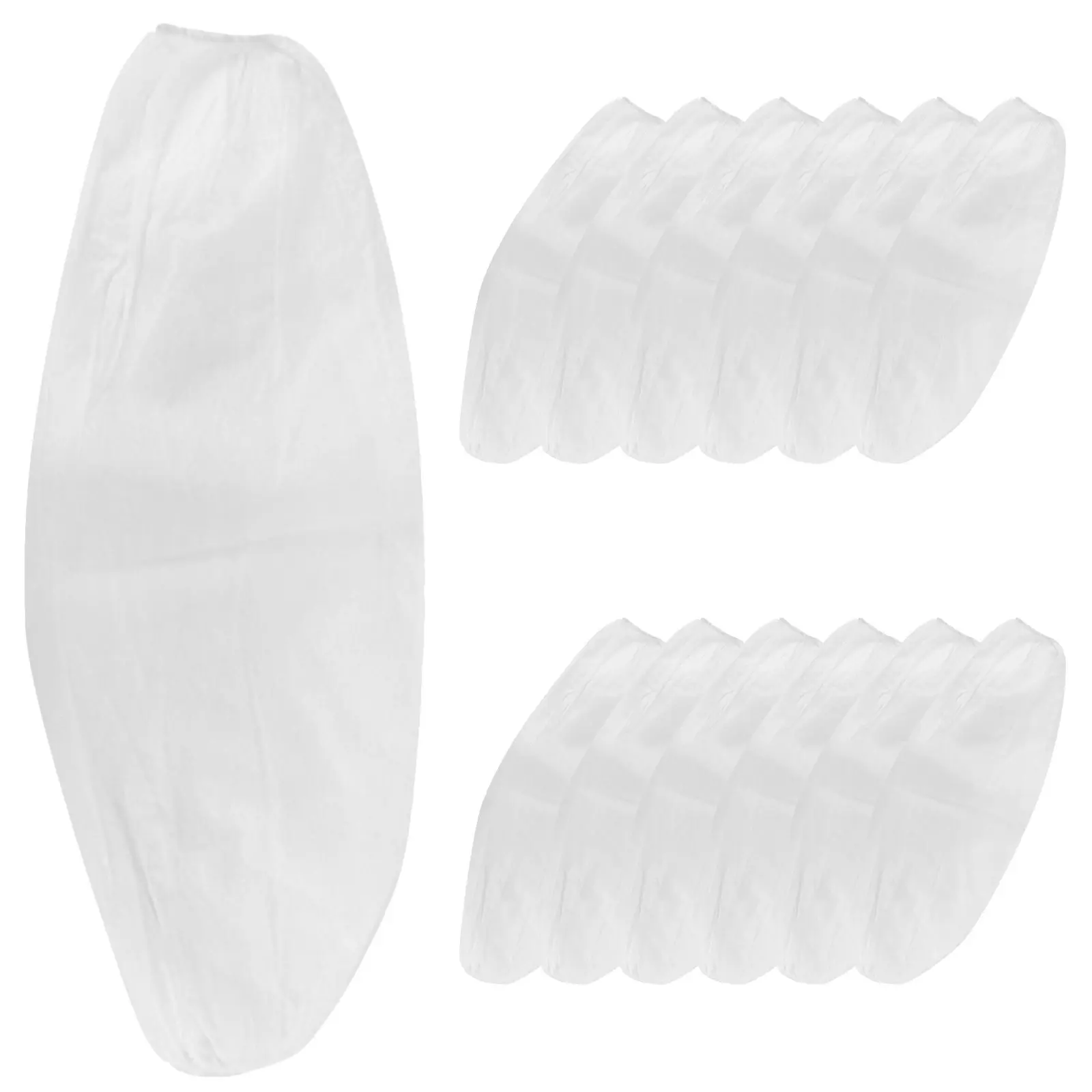 

50Pcs Disposable Arm Covers Lightweight Non-Woven Protective Sleeves for Cooking Cleaning Housework Elastic Adjustable Comfort