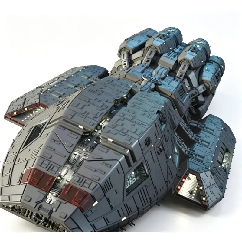Desktop Decoration of 3D Printed Model of Space Warship