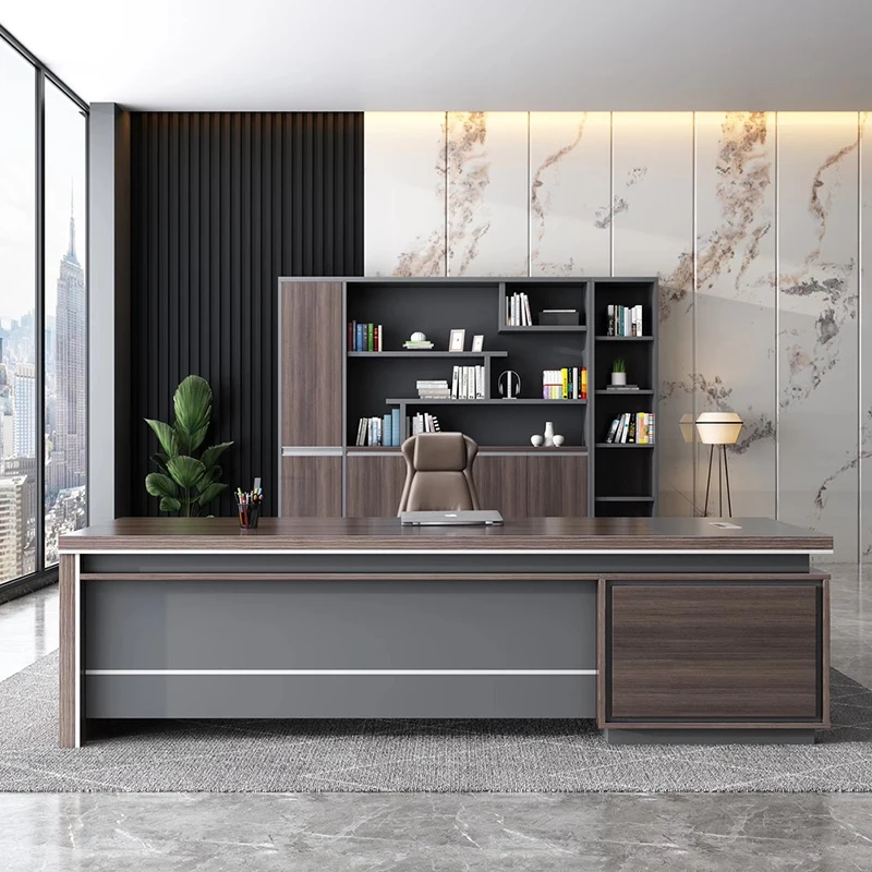 Workstation Study Office Desk Executive Storage Luxury Desktop Office Desk Drawers Scrivania Ufficio Lavoro Salon Furniture