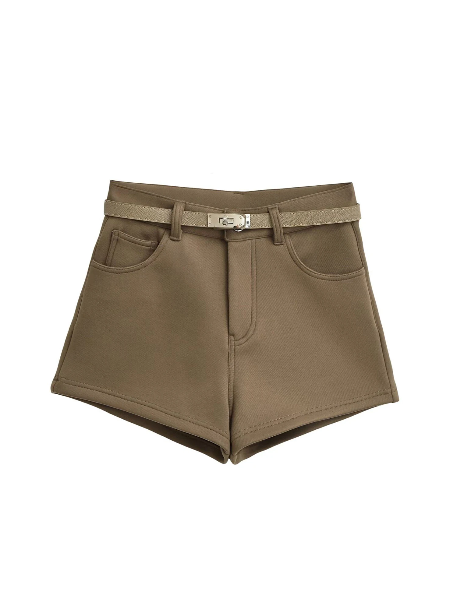 Women's Apricot Mini Shorts Streetwear Vintage 2000s Y2k Gyaru Micro Shorts High Waist Hot Pants Shorts Fashion Clothes Summer
