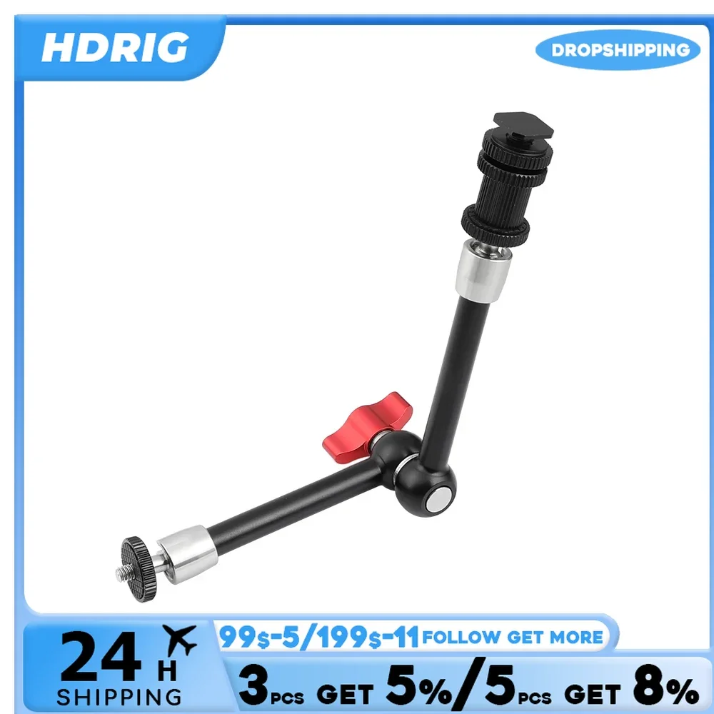 HDRIG Universal 7/11 Polegadas Articulando Braço Mágico de Fricção Ajustável para DSLR LCD Monitor LED Light Camera Acessórios
