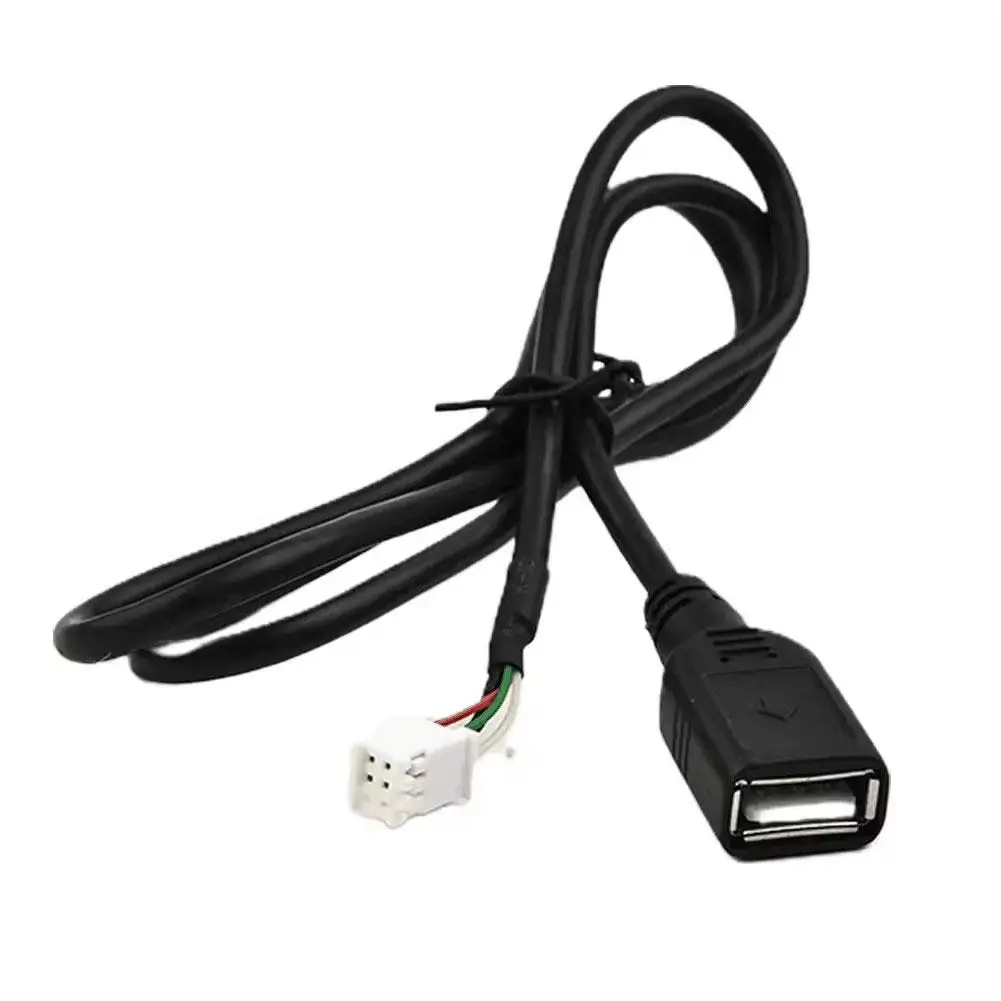 1Pc Dual USB Interface Cable Adapter For Android Radio Navigation Multimedia Car Player Wire Harness Plug Connector