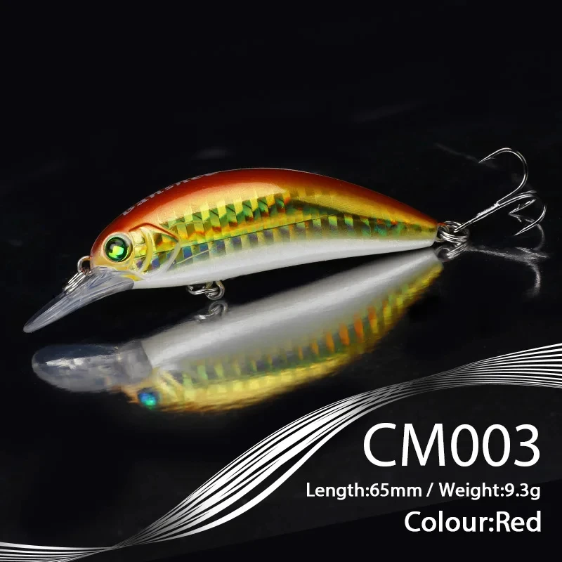 Köder 54mm 4,7g schwimmend/Kurbel Wobbler zum Angeln Hecht Angeln Kurbel köder Köder Kunst köder/Hart köder Black Minnow Angel köder – Detail 7
