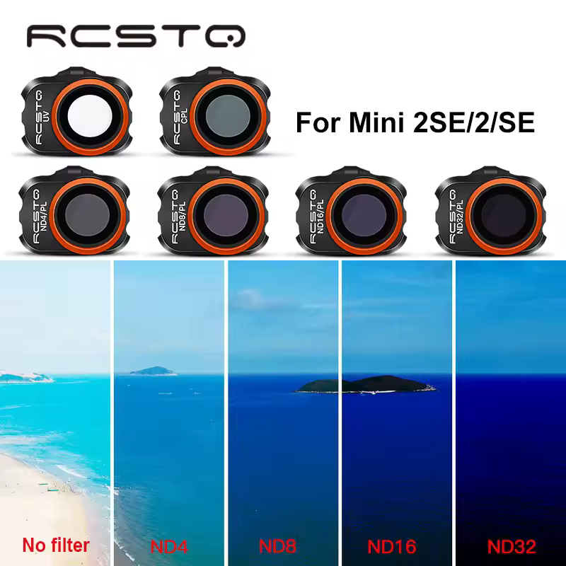 RCSTQ para Dji Mini 2 filtros de lente de cámara de Dron UV CPL ND4/PL ND8/ PL ND16/ PL ND32/PL filtro de Dron para accesorios Mini 1/2/SE