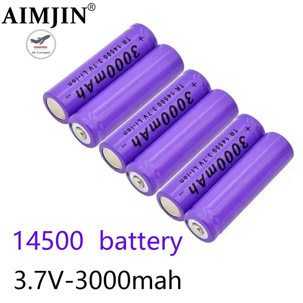 

3000mAH AA 3.7V 14500 rechargeable lithium-ion battery, replacement battery, used for radios, microphones, Electric toys, etc