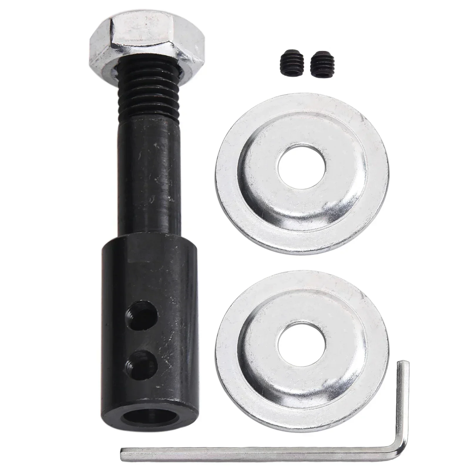 Pratico adattatore per mandrino adattatore per lucidatura 1 set motore ad albero da 5-16 mm nero per smerigliatura adattatore per mandrino per lucidatura