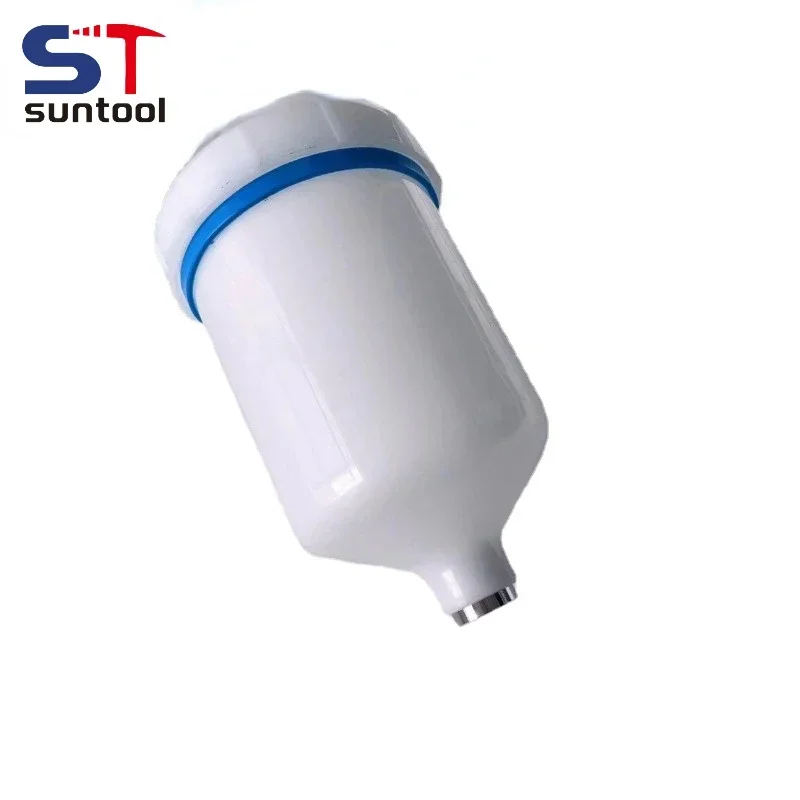 

Suntool Plastic Spray Gun Cup Pot Sprayer Gravity Feed 600ml/250ml/125ml Paint Cup for Auto Spray Coating Painting Machine