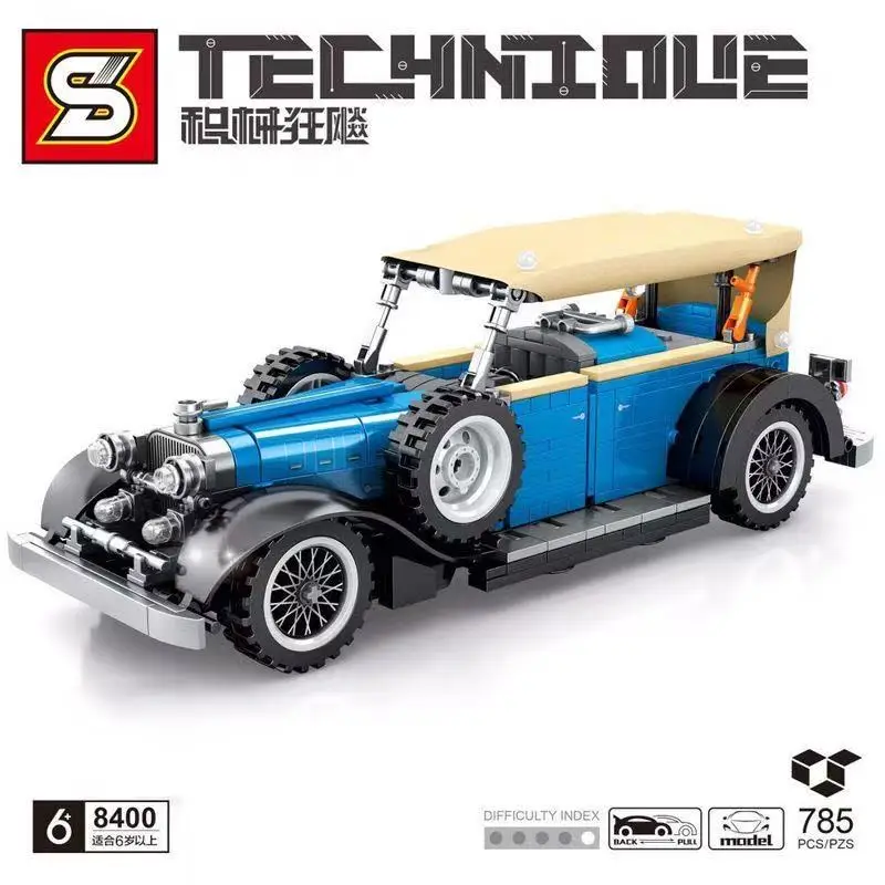 City Famous Speed Technical Sports Car Champions Supercar Model Assembly Building Block Classic Moc Vehicle Bricks Boy Toys Gift