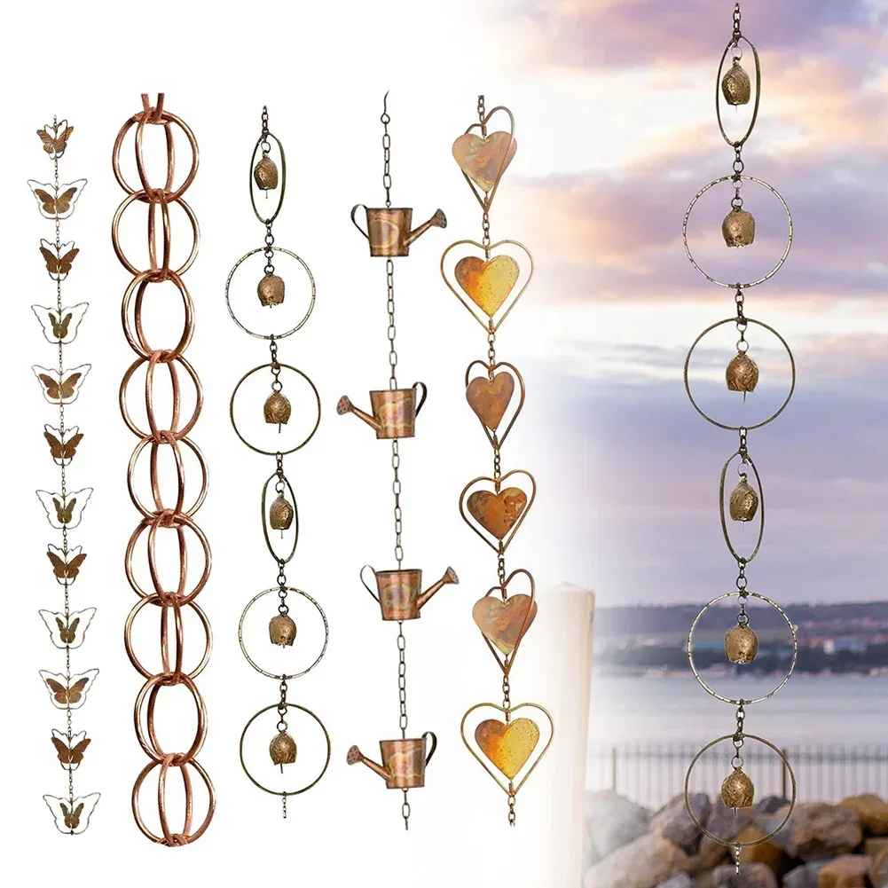 

Rain Chains Rainwater Diverter Replace Decorative Functional Rain Water Catcher For Sheds Backyard Outdoor Divert Water Garden