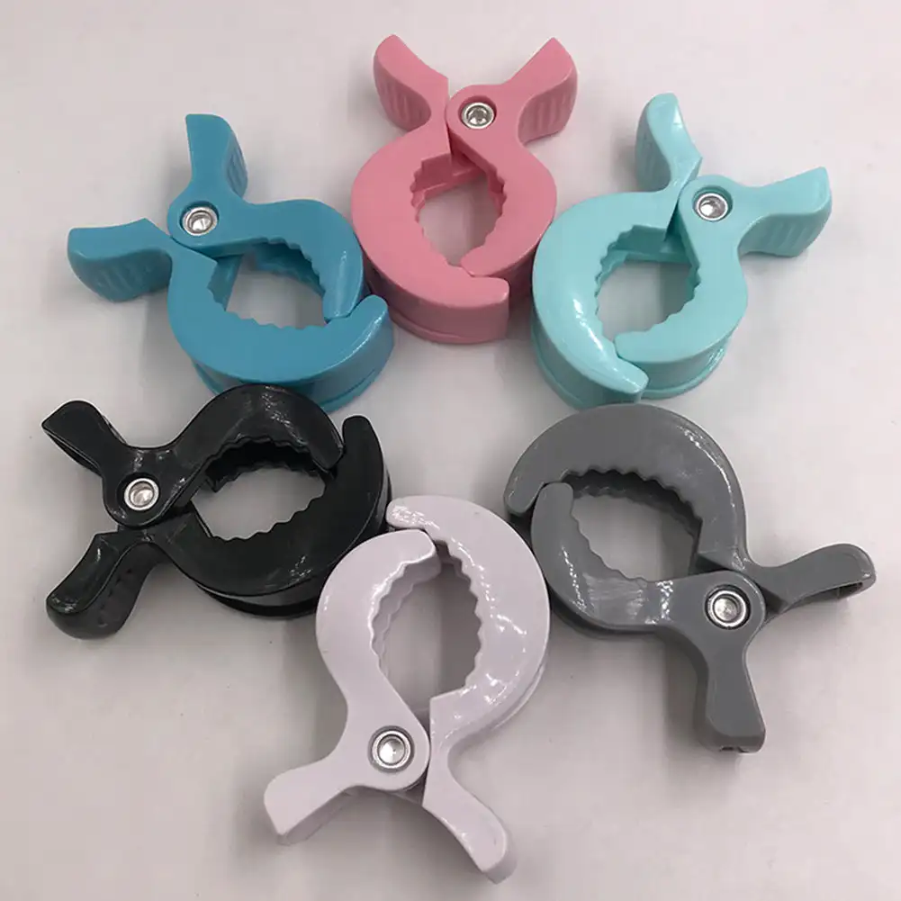 1PC morsetto per passeggino Clip a coccodrillo picchetto per carrozzina gancio per passeggino portatile Clip per seggiolino auto per bambini accessori per passeggino per bambini