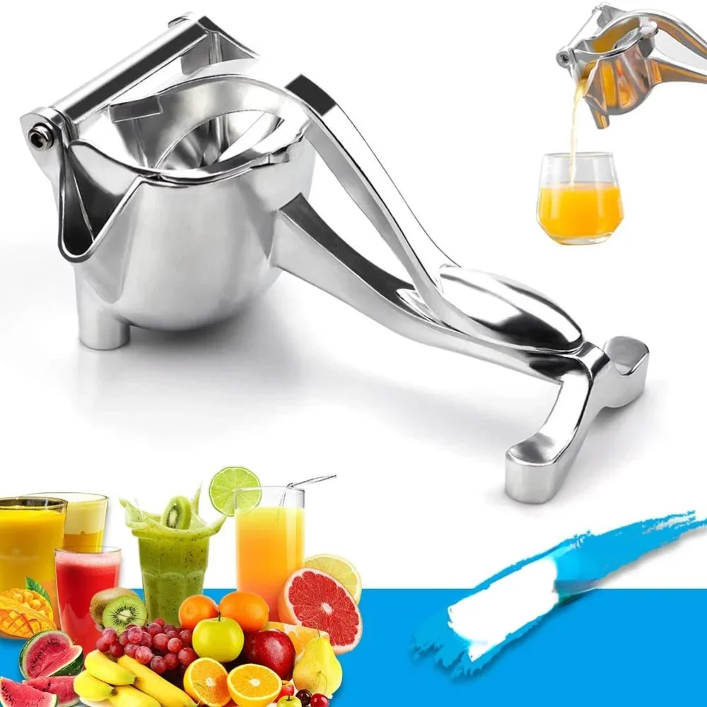 Manual Juice Squeezer Aluminum Alloy Hand Pressure Juicer Pomegranate Orange Lemon Sugar Cane Juice Kitchen Bar Fruit Tools
