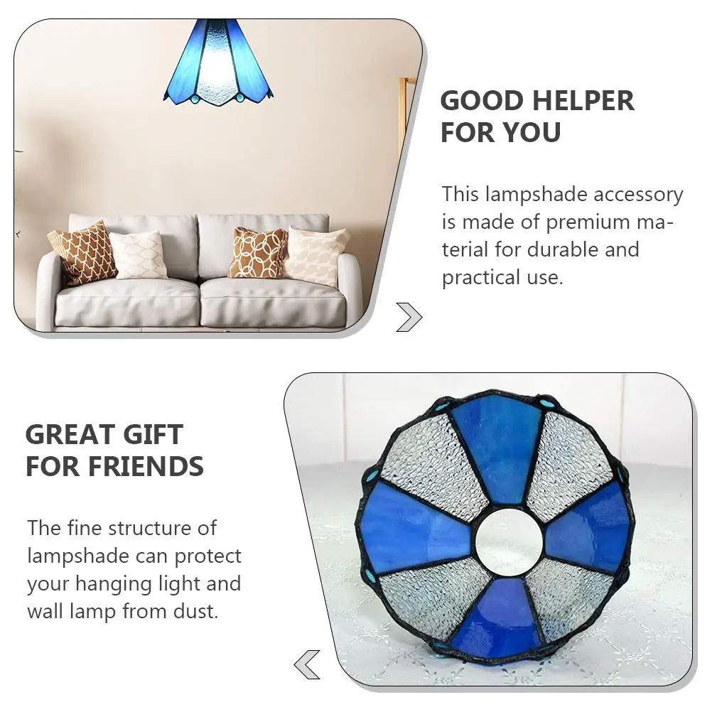 Glass Lampshade Home Decor Decorative Unique Light Cover Ceiling Accessory Decorations Use Delicate Hanging