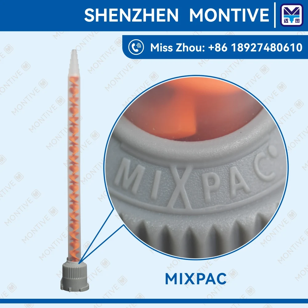 Mezclador SULZER MIXPAC MBHX 06-20T, mezclador estático de dos componentes, 100 piezas