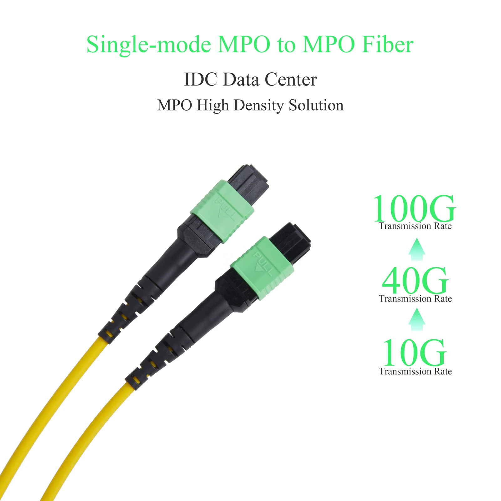 

Оптический патч-корд MPO/PC MTP, 40G, 8/12 волокон, APC UPC, с плоским разъемом типа B (гнездо-гнездо), 1 м, 1 шт.