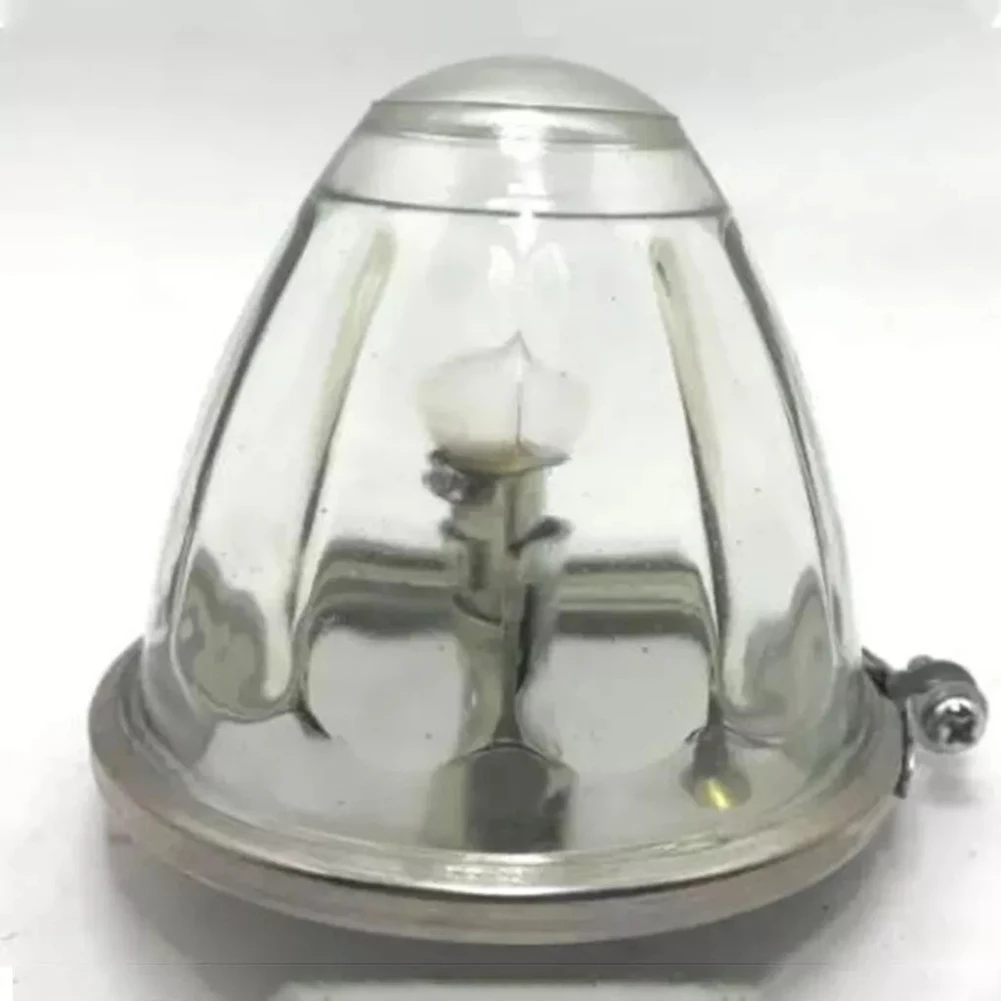2pcs Amber Watermelon Light Glass Kit Clear Lens W/ 1156 LED Bulb Incandescent Automobiles Accessories Side Marker Light