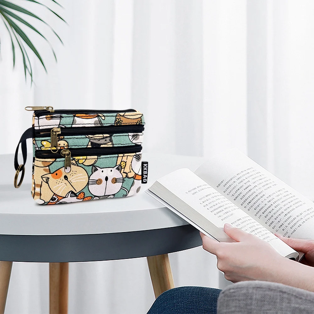 New Waterproof Coin Bag Simple Short Zipper Purse Multi-function Handbag