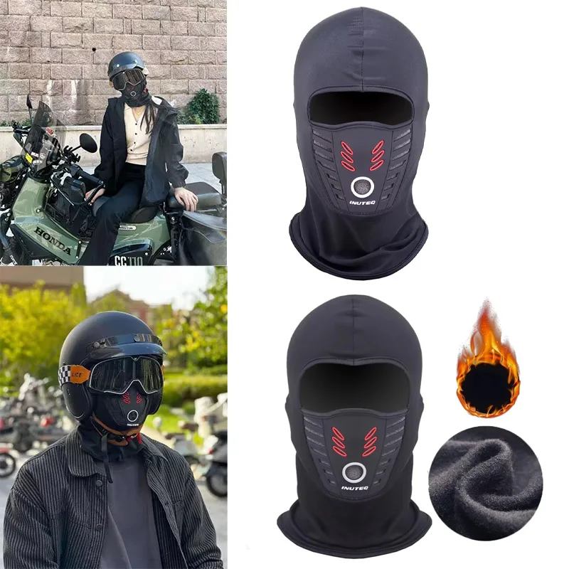 Men Women Cold-Proof Thermal Scarf Winter Ski Hat Balaclava Full Face Mask Ski Cycling Hunting Head Neck Cover Helmet Liner Cap