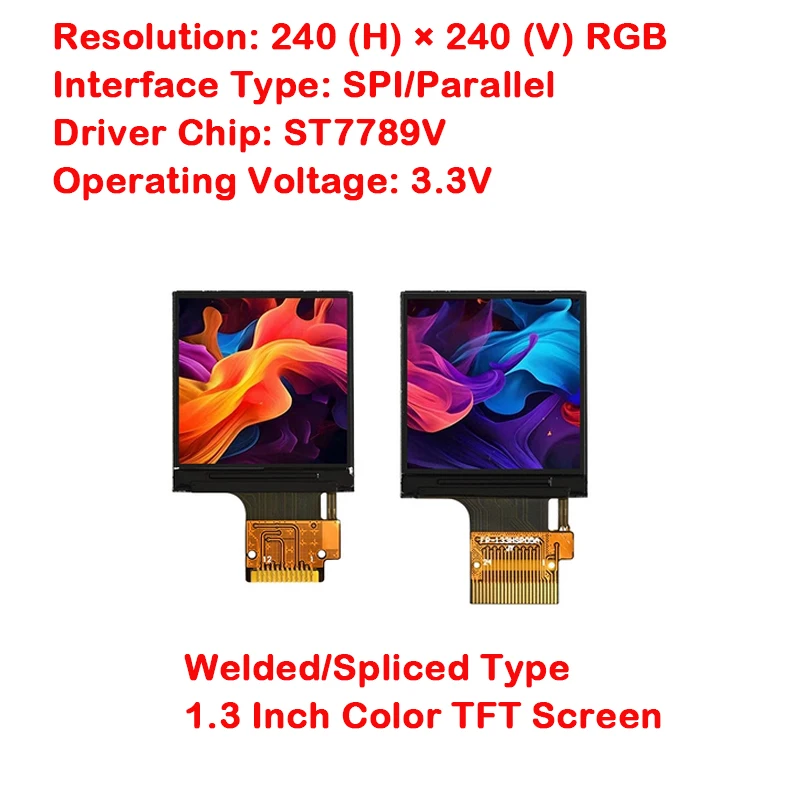 1.3 inch IPS TFT LCD 1.3