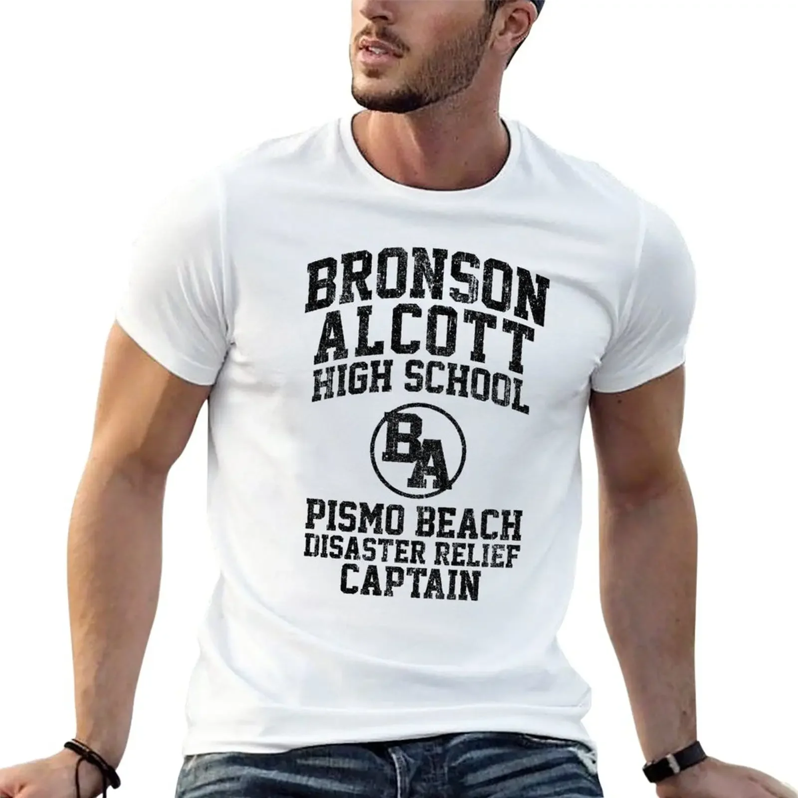 

Bronson Alcott High Pismo Beach Disaster Relief Captain - Clueless (Variant) T-Shirt Blouse men clothes