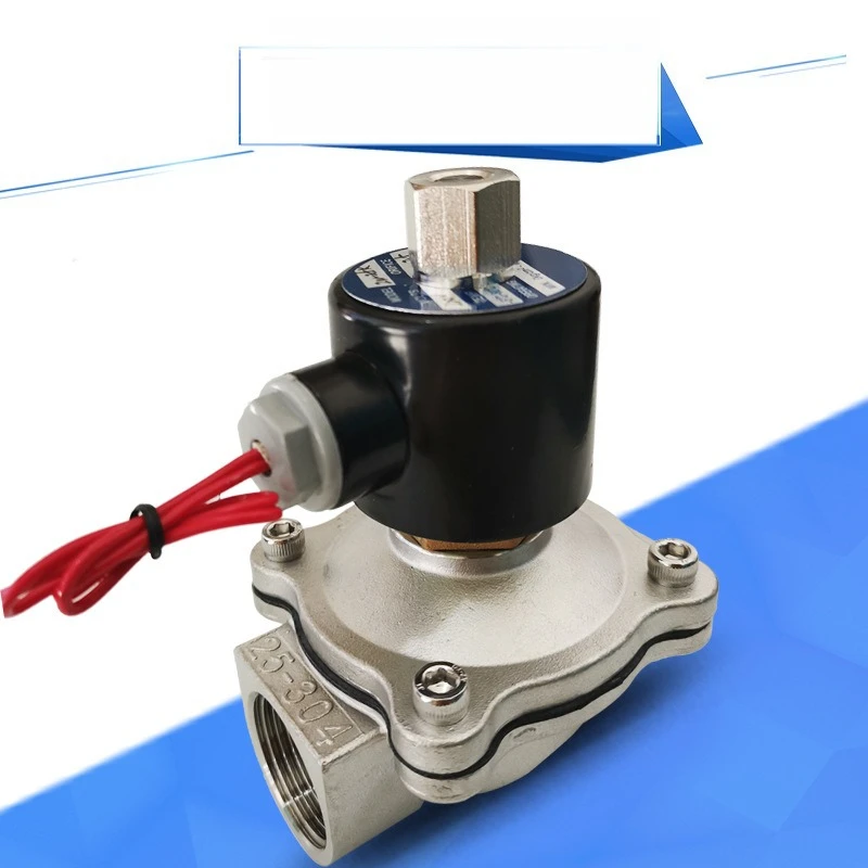 Normally Open Solenoid Valve DN25 1 Inch, Two-way Two-position Solenoid Valve Water Valve 220v