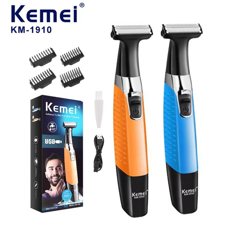 Kemei 1910 ماكينة حلاقة كهربائية مقاومة للماء للمناطق الحساسة ماكينة حلاقة احترافية لإزالة شعر الوجه والجسم #1