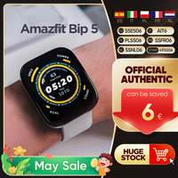 Amazfit Bip 5 Smartwatch BT 5.0 1.91'' LCD Touchscreen 10 Days Battery Life 120+ Sport Modes Bluetooth Call Download APPs GPS
