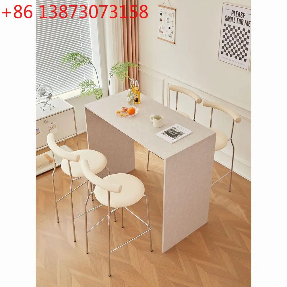 

Internet celebrity bar stool high bar chair designer home backrest bar chair light luxury high chair soft bag