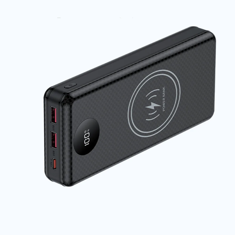 18650 Battery Power Case Digital Display DIY Dual USB Type C Box for 8x18650 Battery Charging Outer Case QC3.0 PD22.5W Wireless