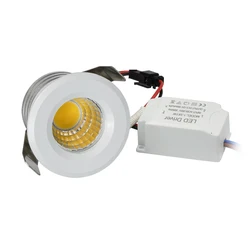 COB 3W Mini LED Spot Downlights ściemniania światła 110V 220V Cut Hole 30mm do szafy sufitowej Chowcase Loft dekoracje