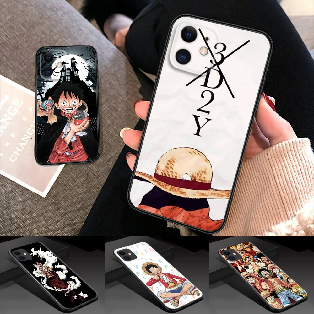 one P-piece Anime Luffy Soft Silicone Case for Samsung S9 Plus S10 S10E S20 Fe Lite S21 S22 S23 S30 Ultra