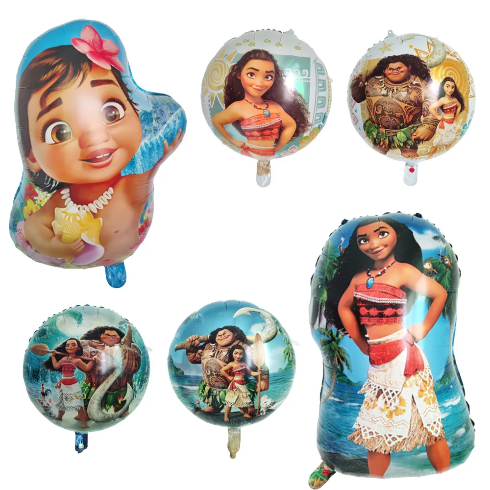 

1pc Girl Princess Moana Balloons Foil Balloon Supplies Cute Princess Moana Theme Birthday Party Decoration Kids Toys Gifts