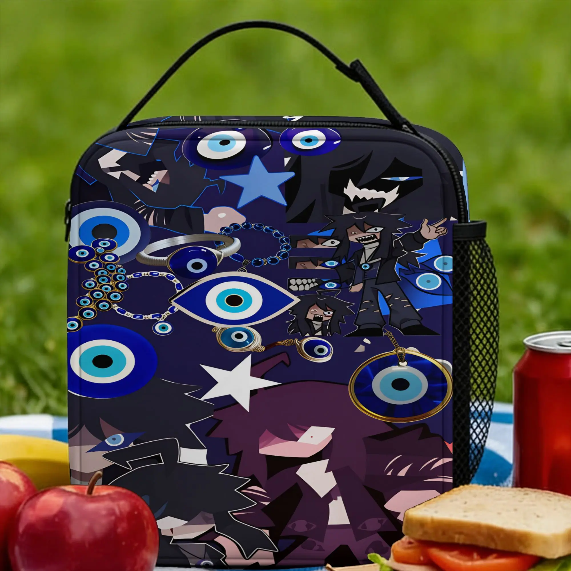 

Fundamental Paper Education Lunch Bag Casual Lunch Box For Unisex Travel Portable Cooler Bag Oxford Thermal Tote Handbags