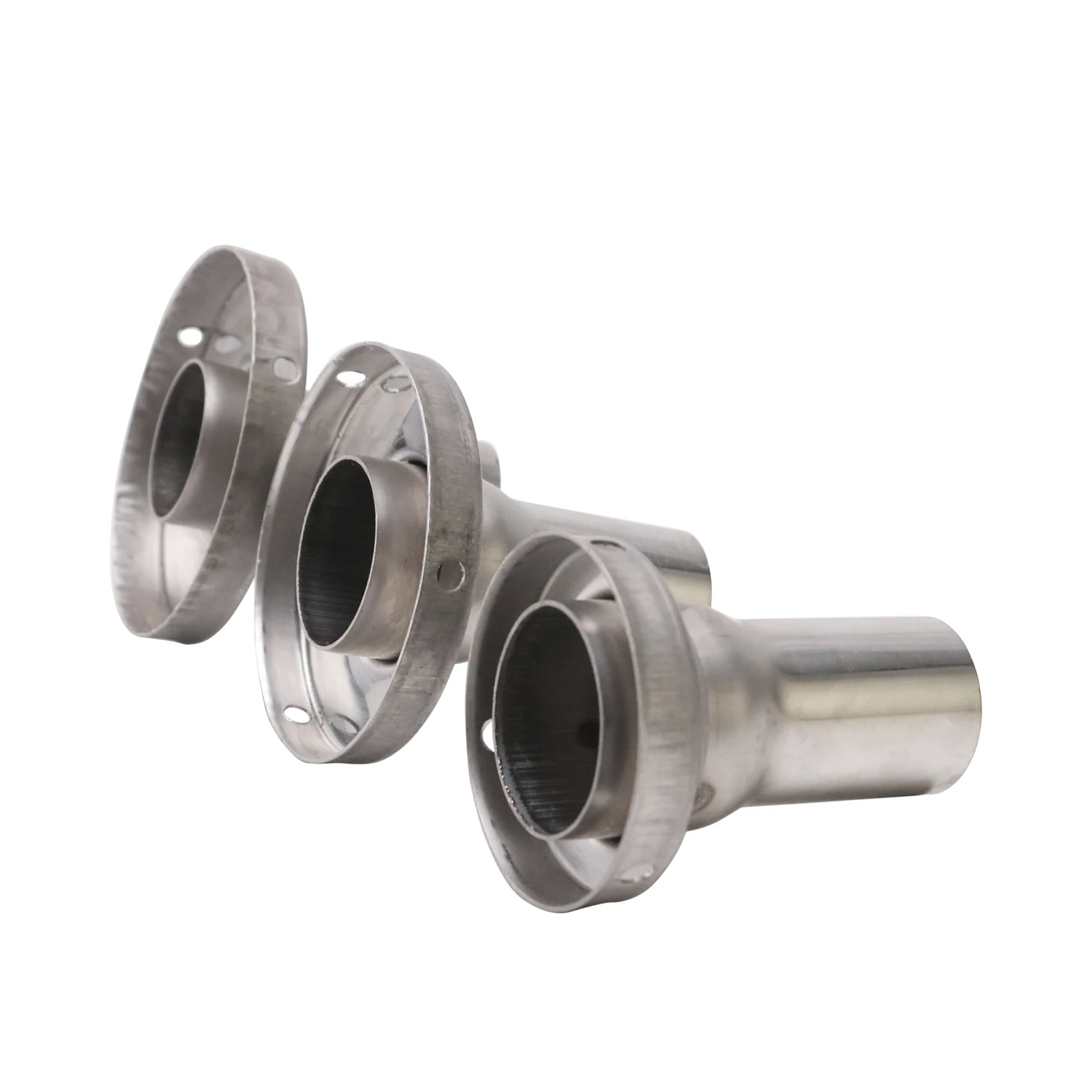 JZZ universal high-quality sound control 76mm 89mm 102 114mm car exhaust dB-killer stainless steel muffler silence reduce noise
