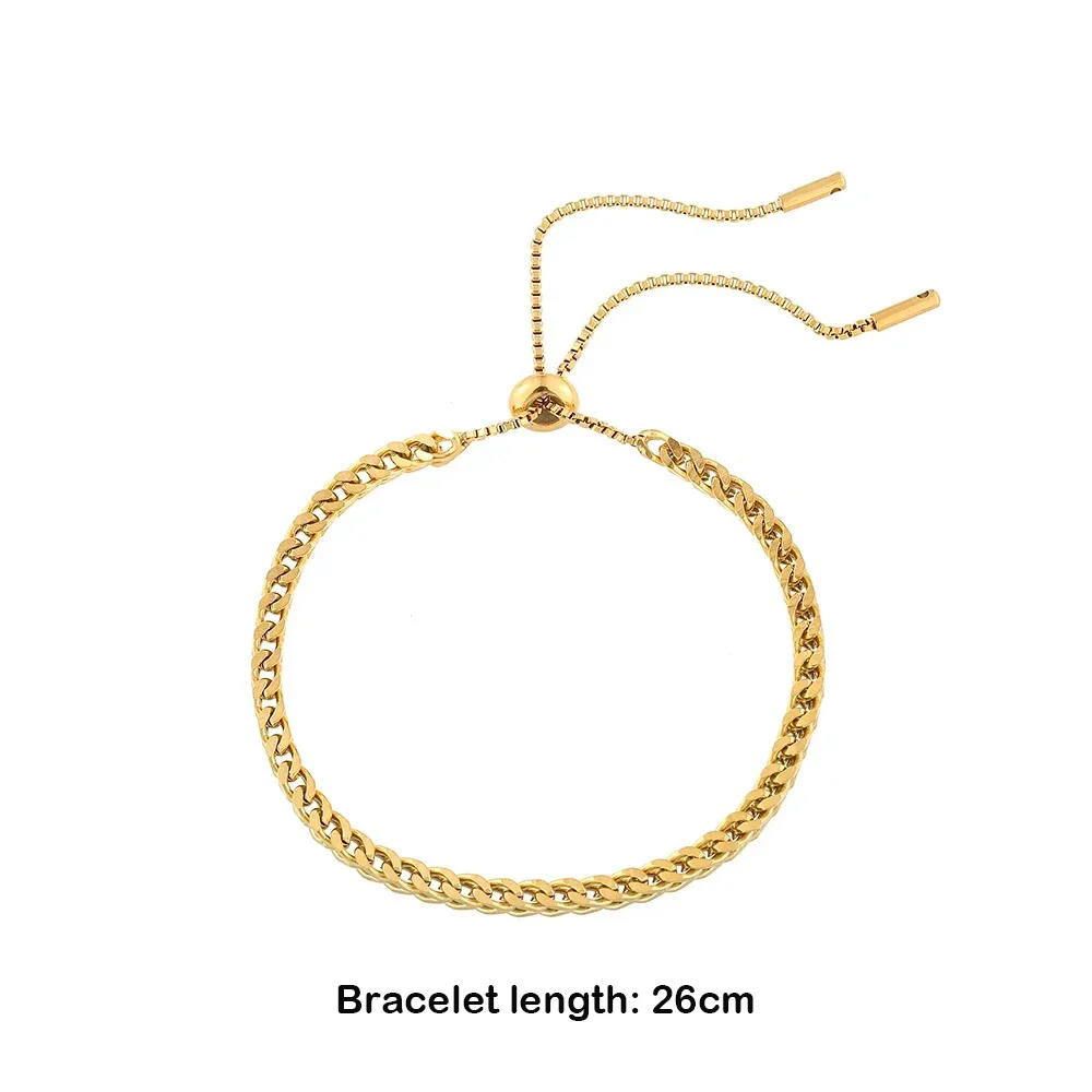 عالية الجودة 26 سنتيمتر الفولاذ المقاوم للصدأ سوار تصميم جديد قابل للتعديل ربط سلسلة أساور مقاوم للماء موضة الهيب هوب/روك سوار #6