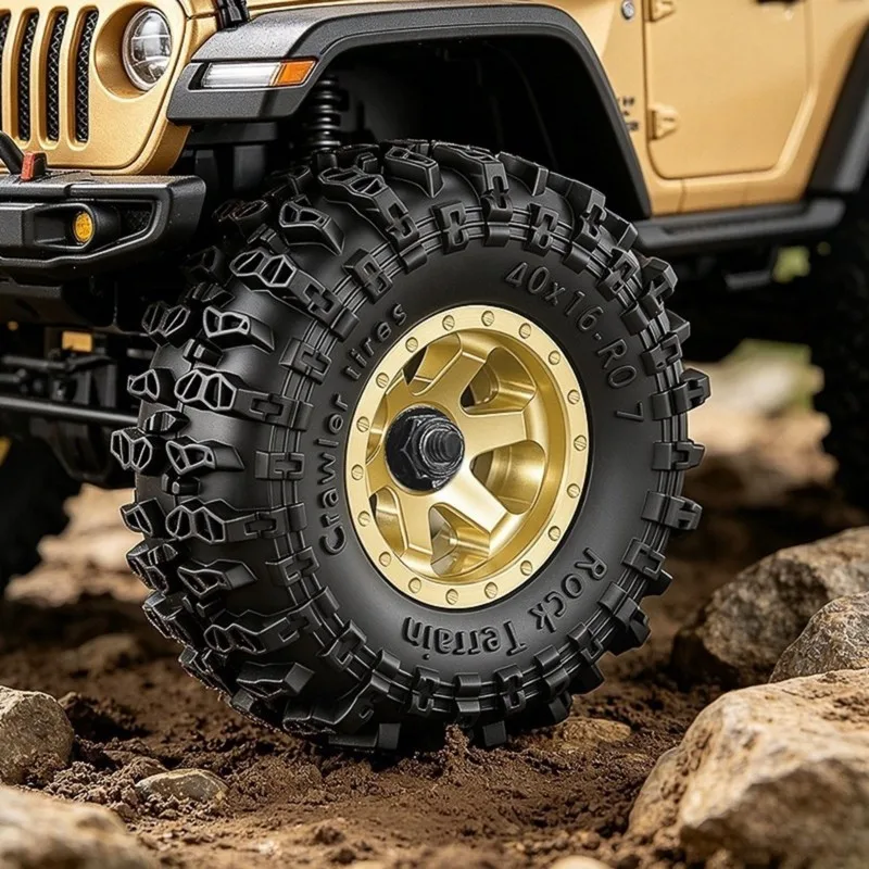 Excellent-1/30 Scale Metal Car Model SCX30 0.7 Brass Wheel Hub D450