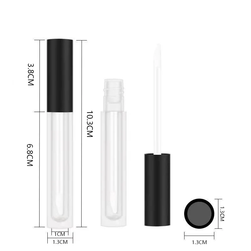 2/5/8/10Pcs Empty Mascara Tubes Makeup Packaging Cosmetic Sample Container Refillable Plastic Bottle with Eyelash Brushes Stick