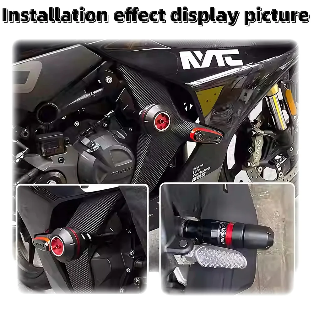 MRRANGT Motorcycle Frame Sliders Crash Protector Body Protection Kit CNC Alloy Fit For Honda CB190R/SS/X CBF190TR/R CBF190X/L