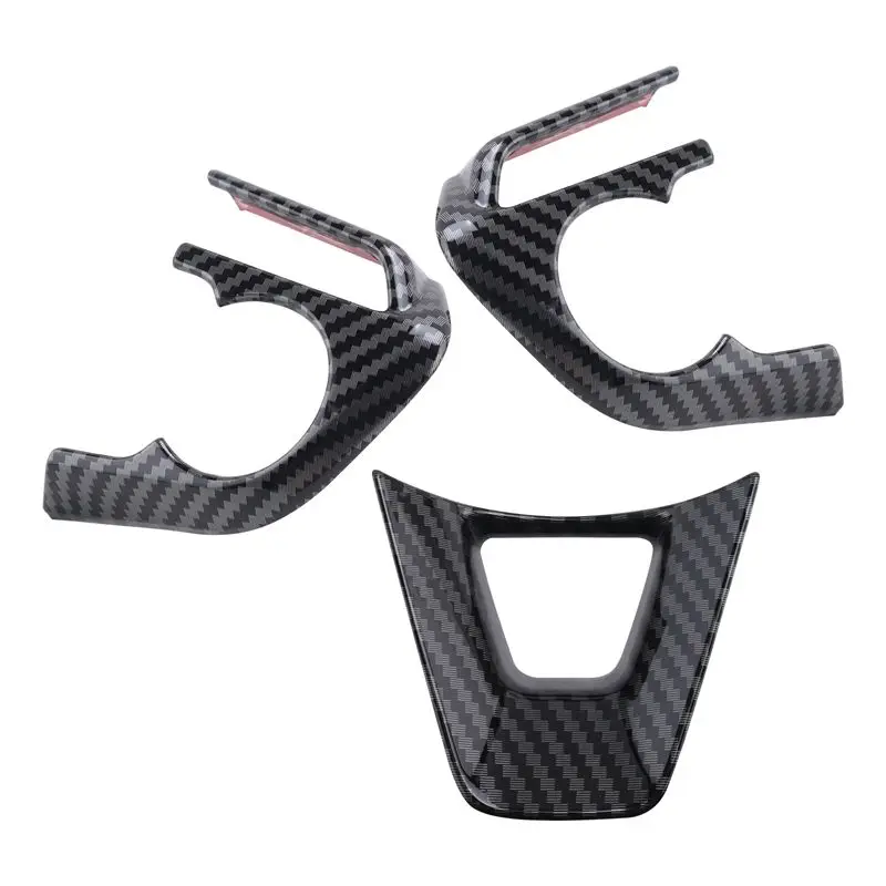 

AU28-For Toyota Cross 2019-2021 Car Carbon Fiber Style Steering Wheel Button Cover Trim Decorative Frame Sticker Accessories