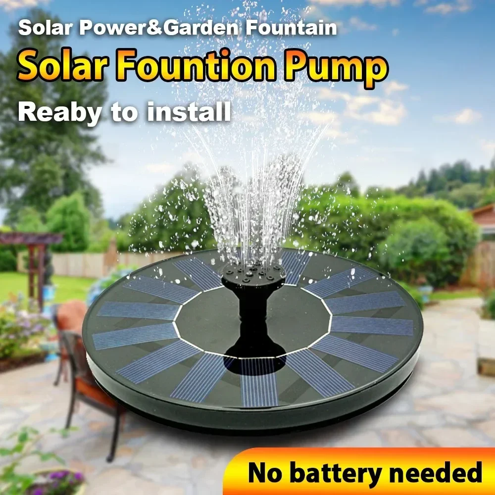 

Solar Powered 13/16/18cm: Great for Garden Pools, Ponds and Bird Baths. 8 - Nozzle Floating Pumps for Outdoor Settings