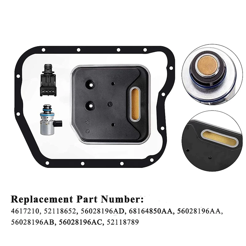 4617210 Transmission Governor Pressure Solenoid Transducer With Filter Gasket Kit For Grand Cherokee Ram 1500/2500/3500