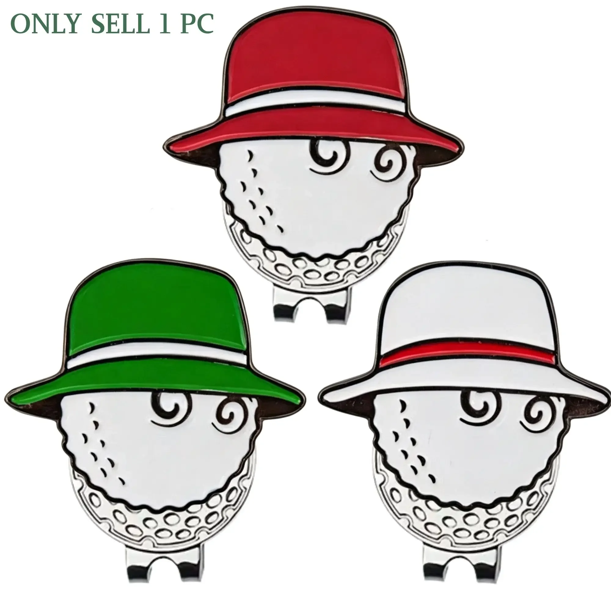 Golf Ball Markers Personlized Logo Enamel with A Strong Magnetic Hat Clips Value Sets for Men Women Golfer,  Easily to Golf Cap