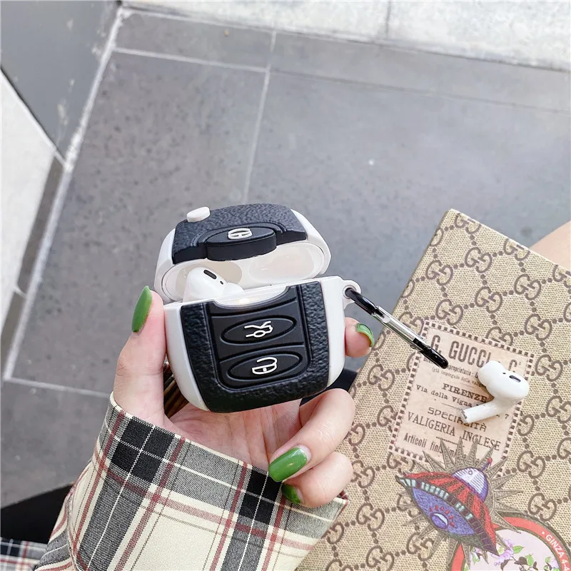Airpods Pro 2/1と互換性のあるAppleイヤホン用の素敵なシリコンケース,ヘッドフォン用のケース