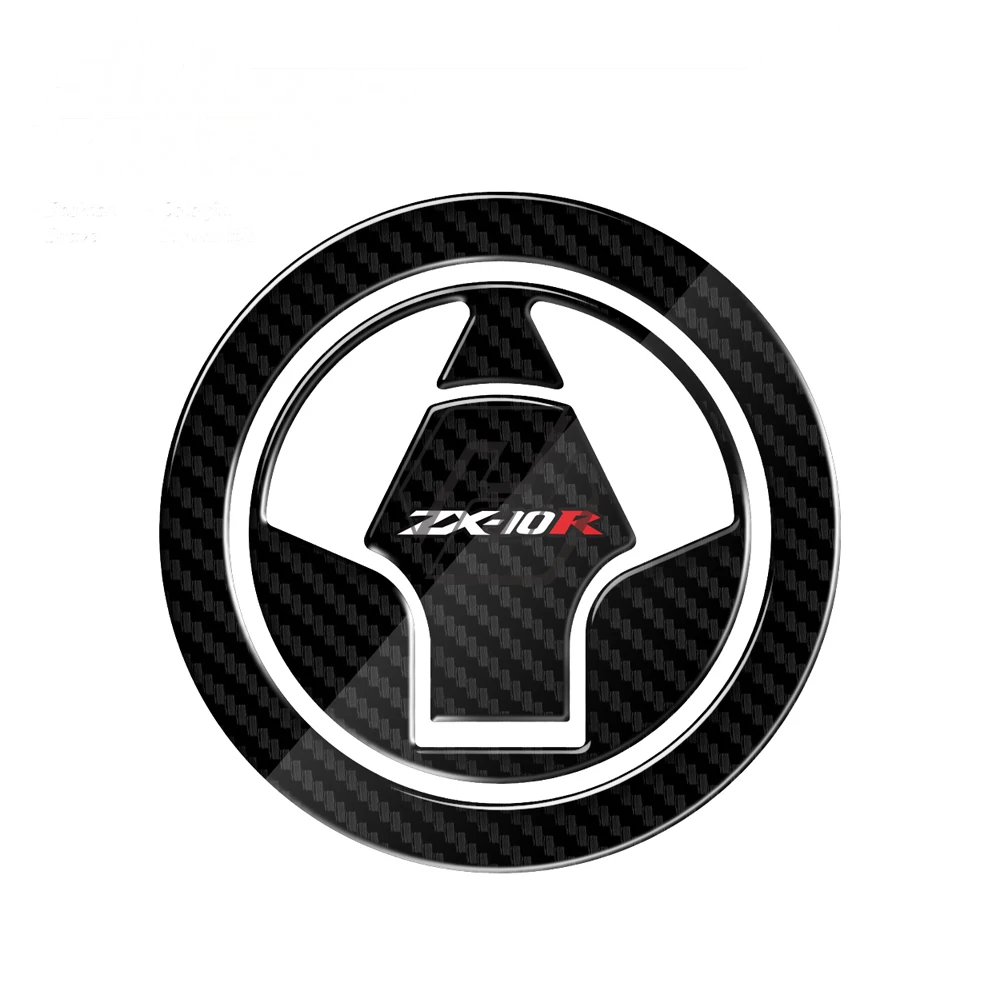 

For Kawasaki Ninja ZX-10R ZX10R 2006-2015 3D Carbon-look Motorcycle Fuel Gas Cap Protector Decals