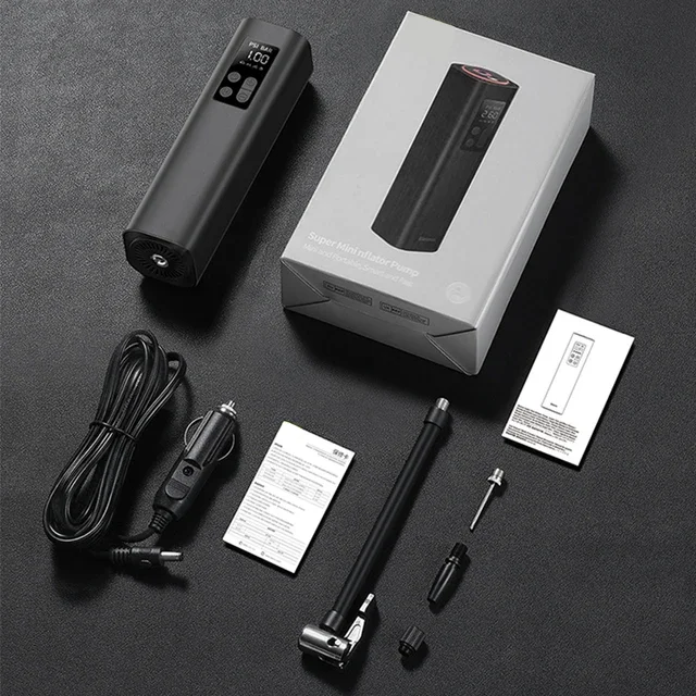 Mini Portable ABS Plastic Wireless Digital Tire Inflator Pump Car Air Compressor Tire Pressure Monitor - view 5