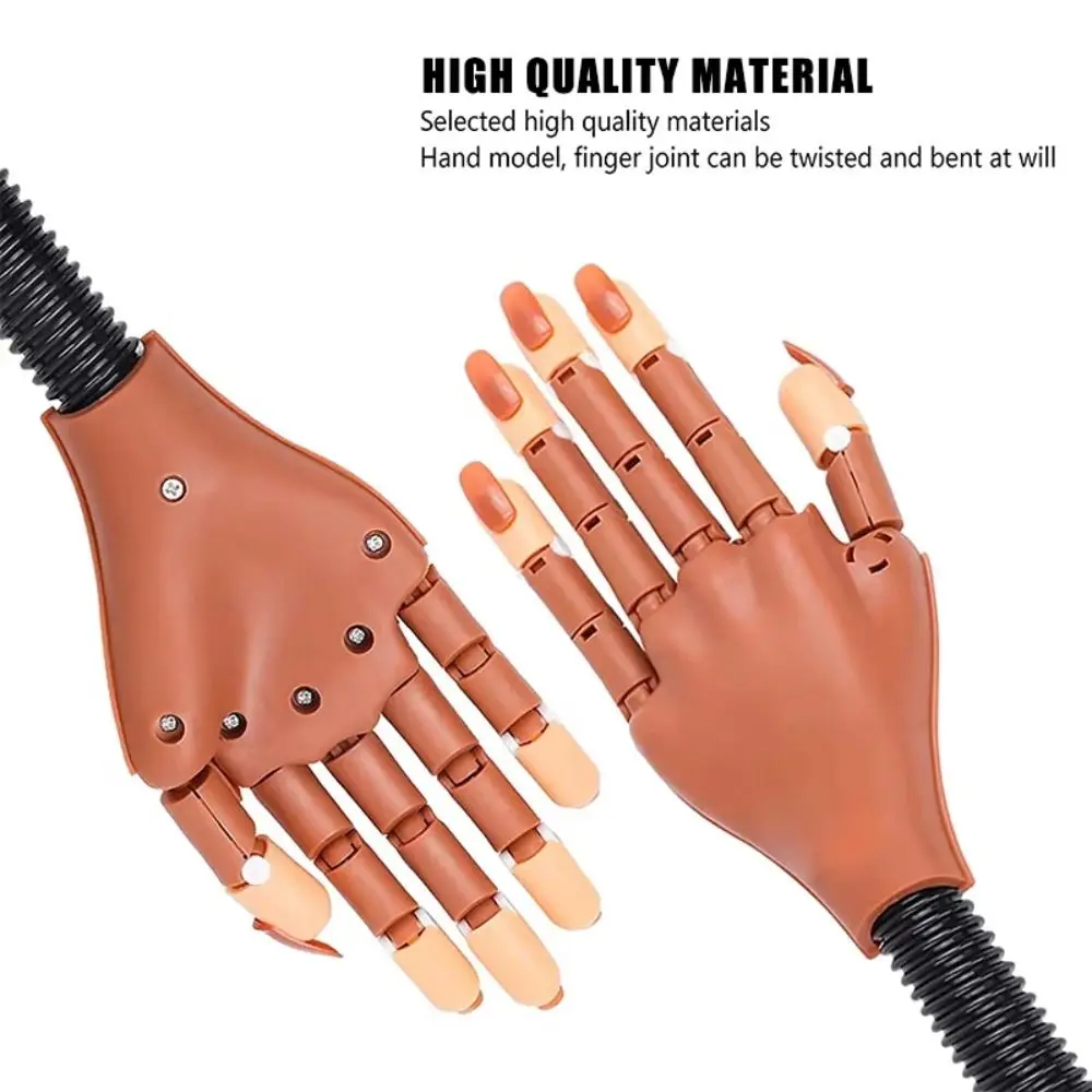 

Fake Fingers Nail Art Practice Hand Manicure Train Nail Tips Nail Practice Hand Set Flexible Multi-joint Nail Art Training Hands