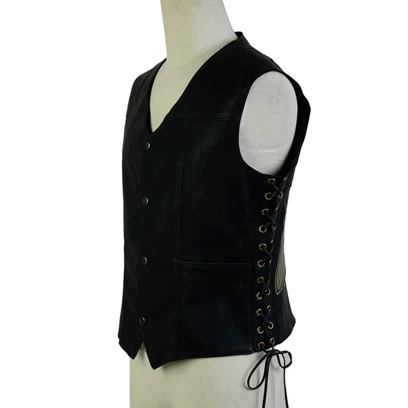 TV Walking Dead Butyl Cosplay Vest Men Costume CTX Fantasia Man Angle Wings Jacket Halloween Fancy Dress Disguise Fashion B12