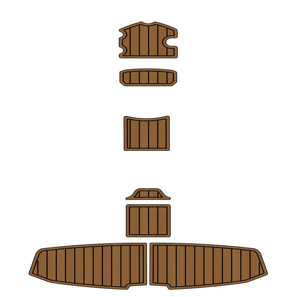 

for 2012 Yamaha 242 Swim Platform Pad Boat EVA Foam Faux Teak Deck Floor Mat Backing Adhesive SeaDek Gatorstep Style Floor