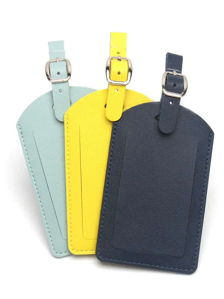 

Модные разноцветные багажные бирки, кожаные милые багажные бирки, бирка для чемодана, бирки для назначения, именная идентификационная этикетка, аксессуары для праздничных путешествий