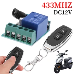 433Mhz DC 12V 5V-30V 1CH Universal Wireless Remote Control Switch Relay Receiver Module RF Transmitter 433Mhz Remote Control