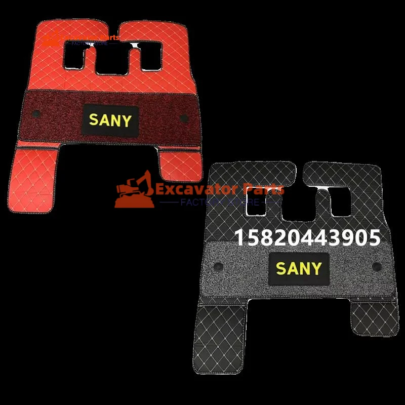 For Sany SY 125C135/155/200/245/305/365H cab foot mat carpet Excavator Parts